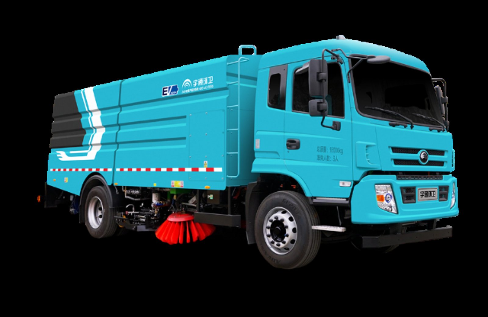 YTZ5188TXSD3BEV 18tBattery Electric Sweeper-Scrubber Truck view 4