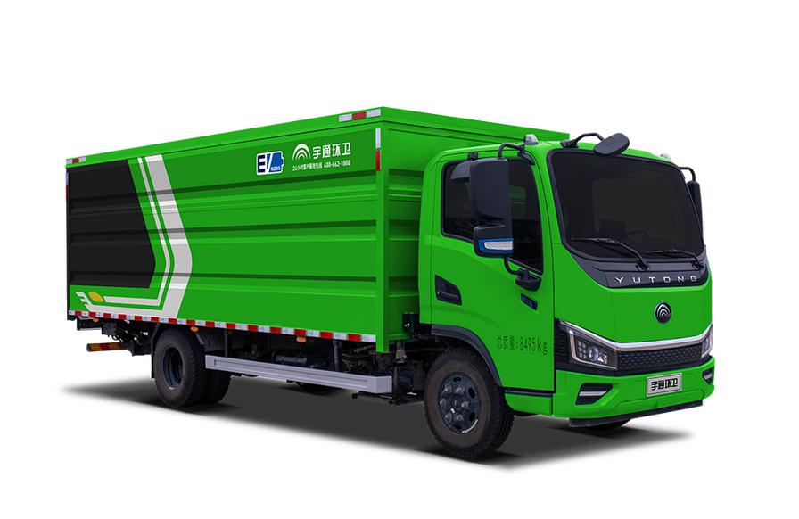 Bin transfer truck view 3
