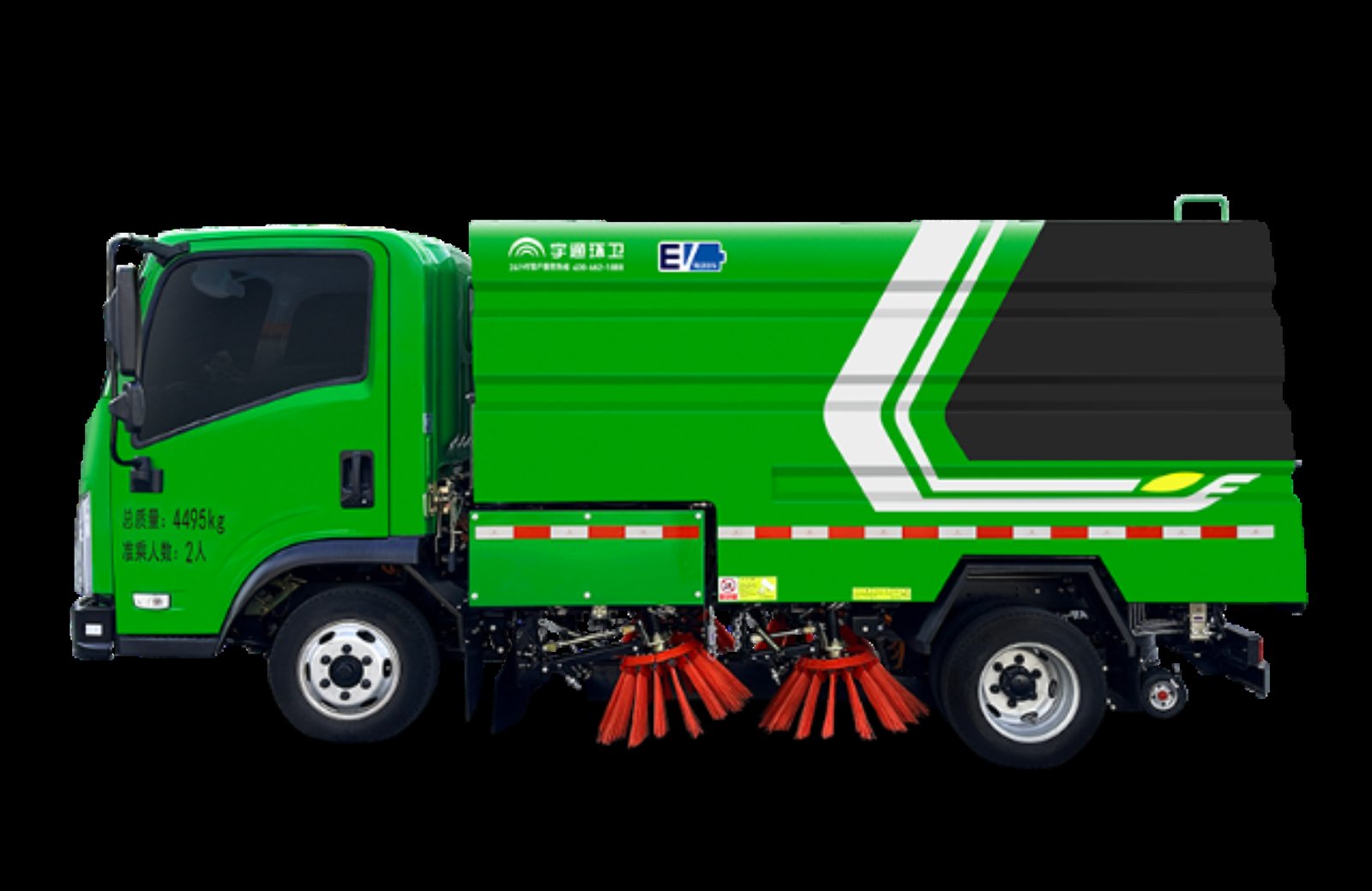YTZ5041TSLD0BEV Balayeuse de voirie électrique 4t sur batterie vue 3