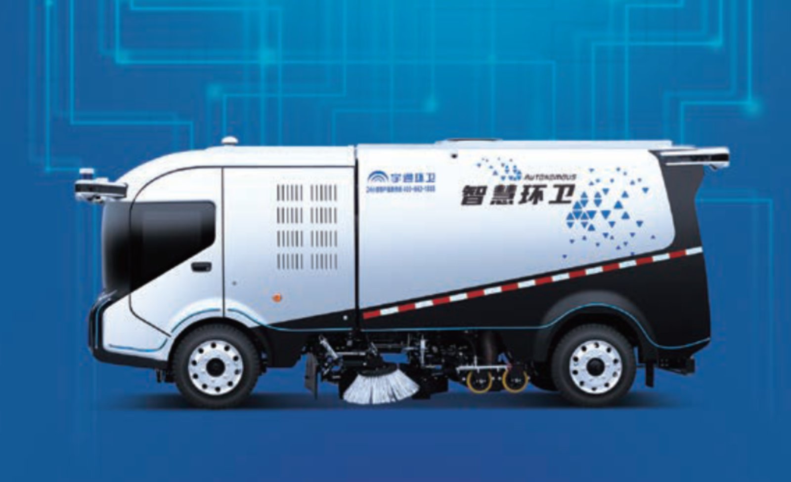 Balayeuse-laveuse électrique autonome 6t sur batterie