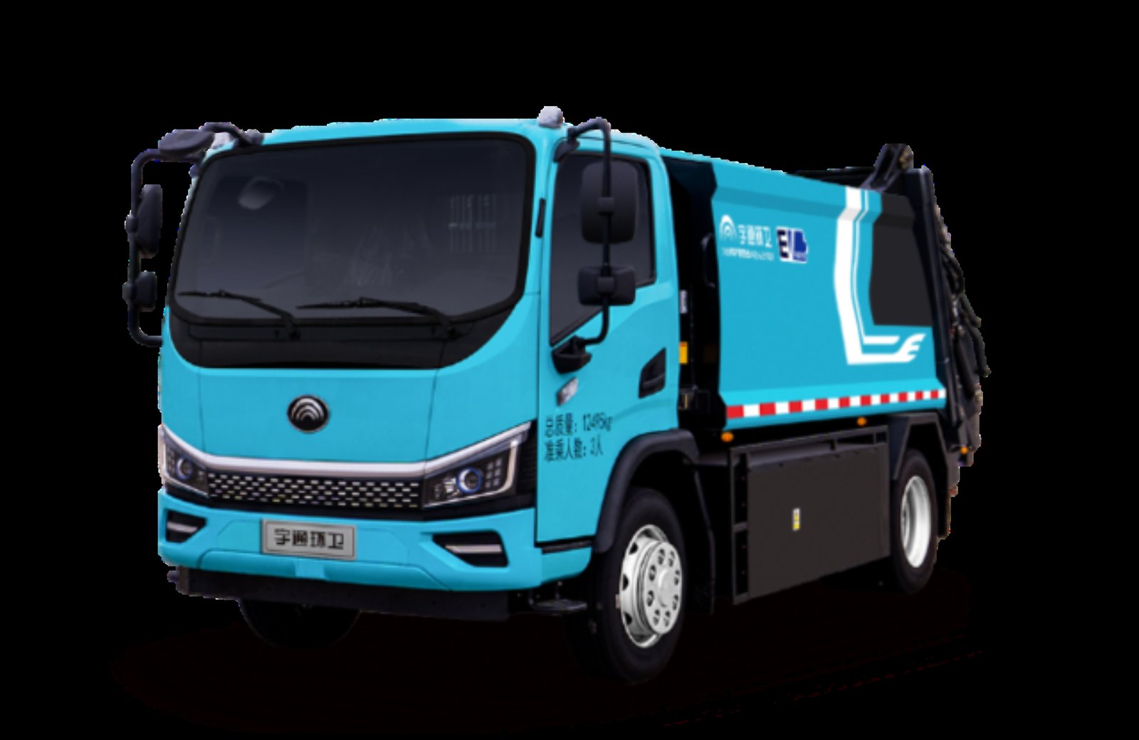 Camion-benne à ordures compacteur électrique sur batterie 12 t YTZ5122ZYSD1BEV vue 7