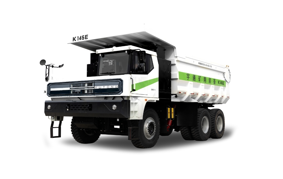 Truk dump tambang listrik murni YTK145E tampak 2