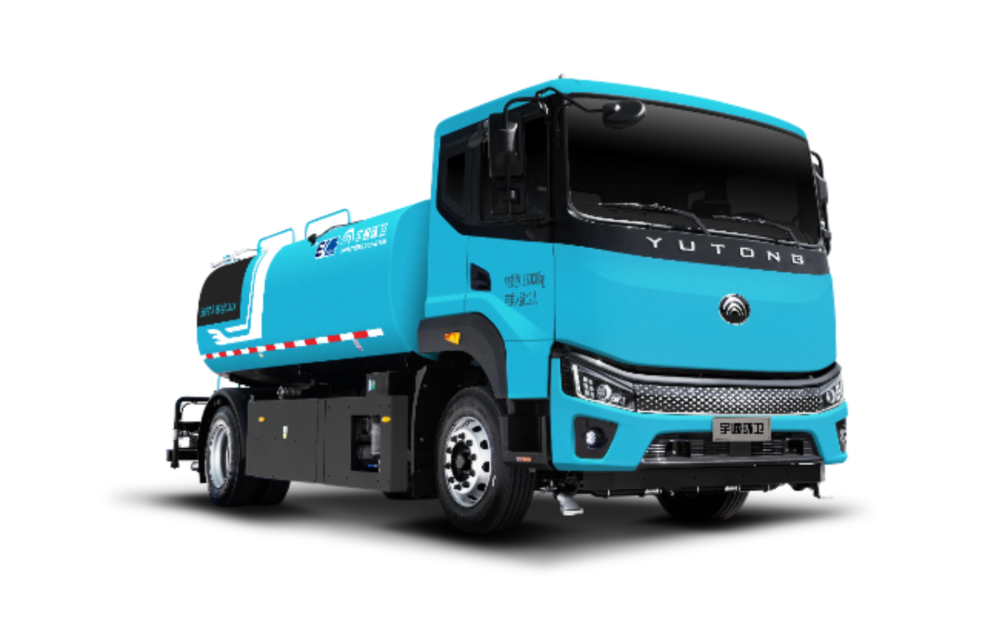 YTZ5187GQXD1BEV Truk Pencuci Jalan Listrik Murni 18-Ton tampak 3