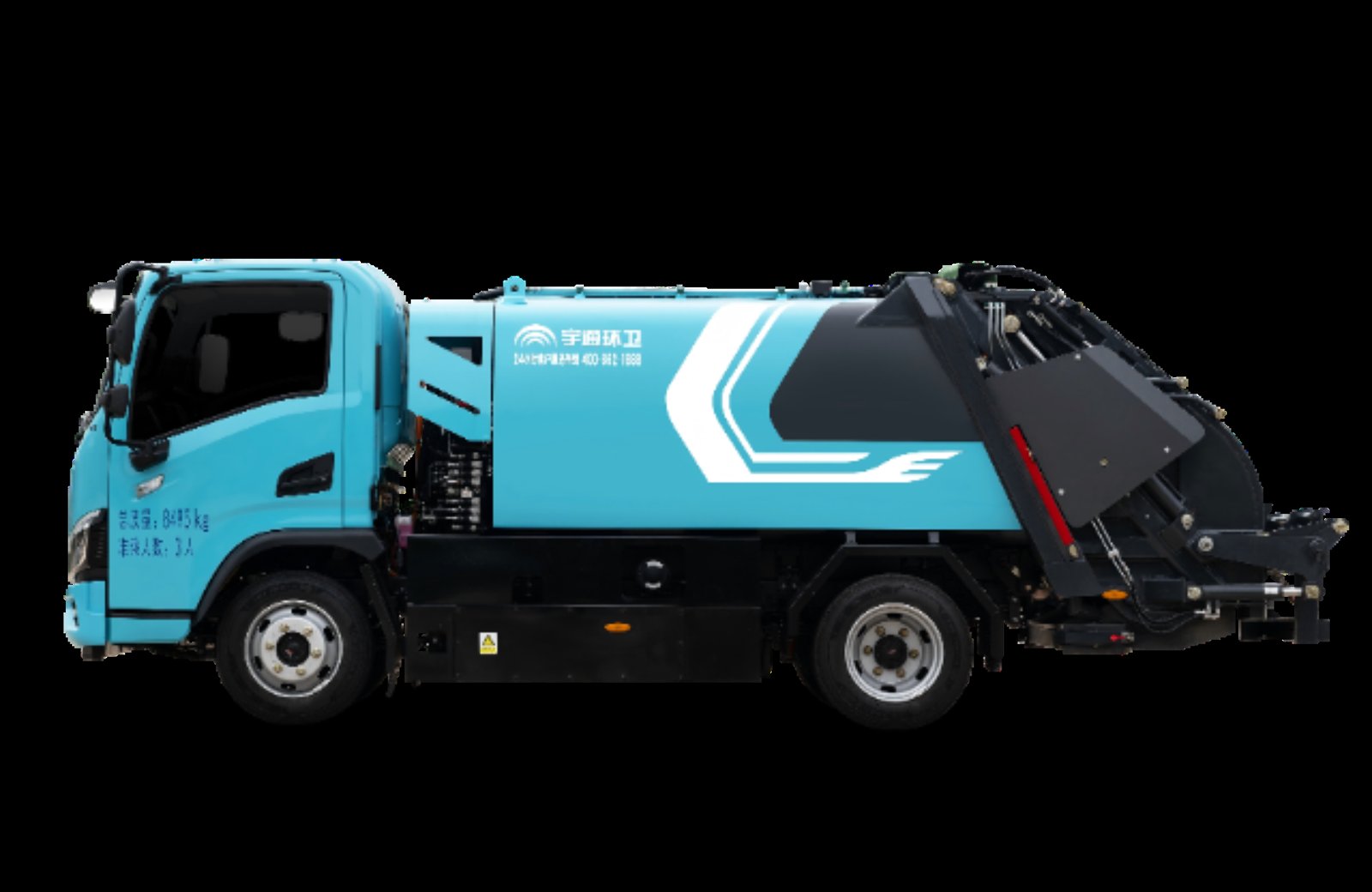 YTZ5081ZYSD1BEV 10-тонный электрический мусоровоз с уплотнением view 3