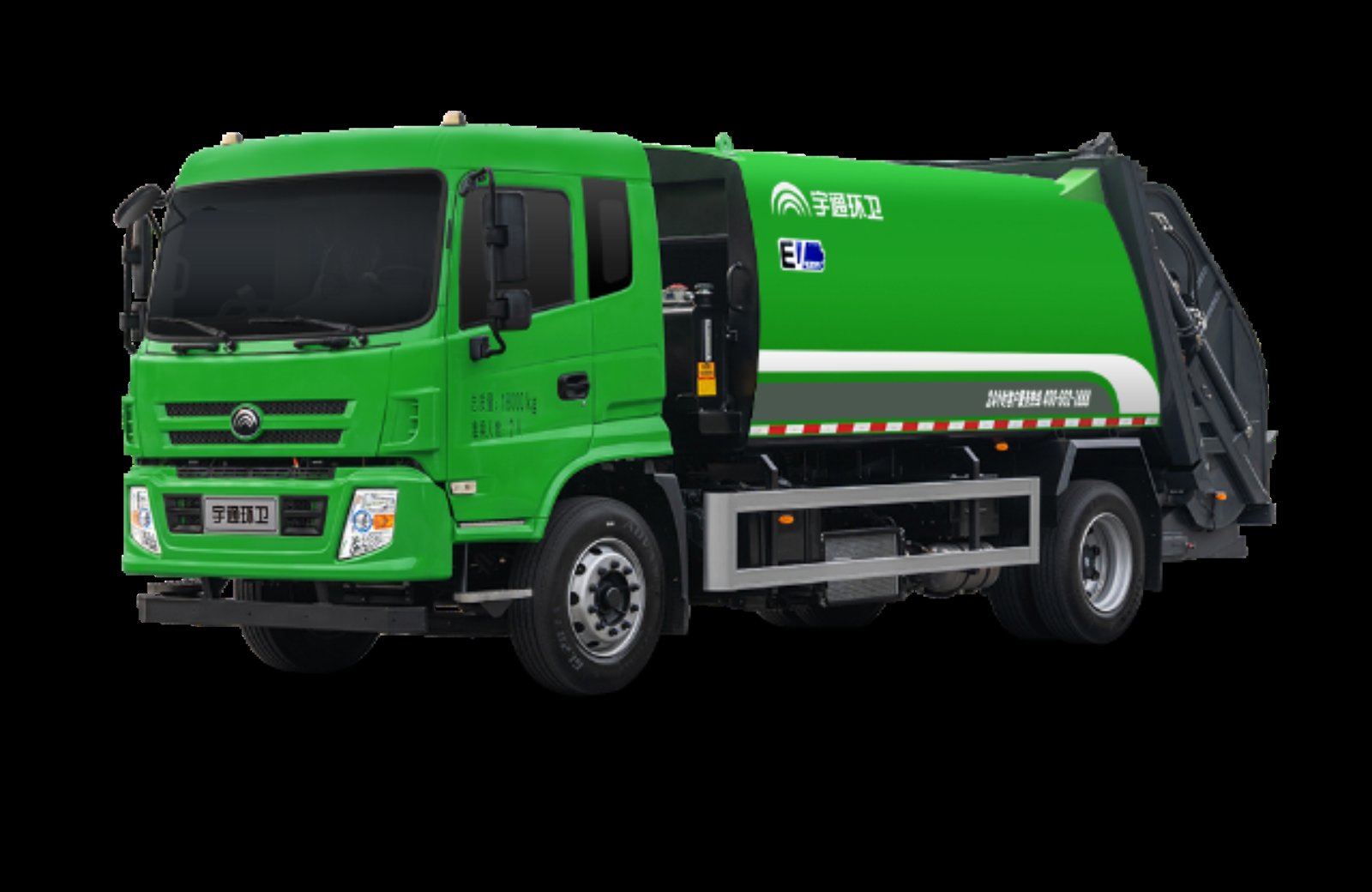 18-тонный гибридный мусоровоз с уплотнением YTZ5180ZYSD1SHEV вид 2