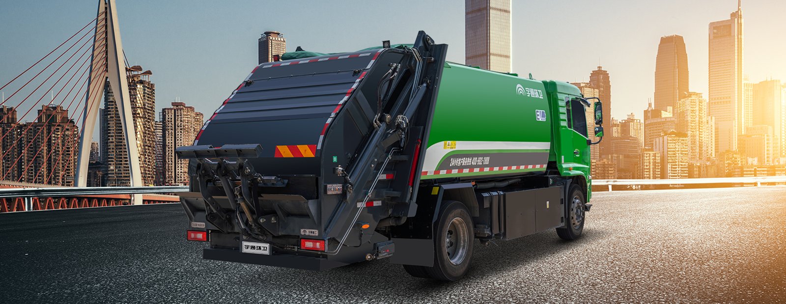 YTZ5186ZYSD0BEV 18tAkülü Elektrikli Sıkıştırıcılı Çöp Kamyonu görünüm 6