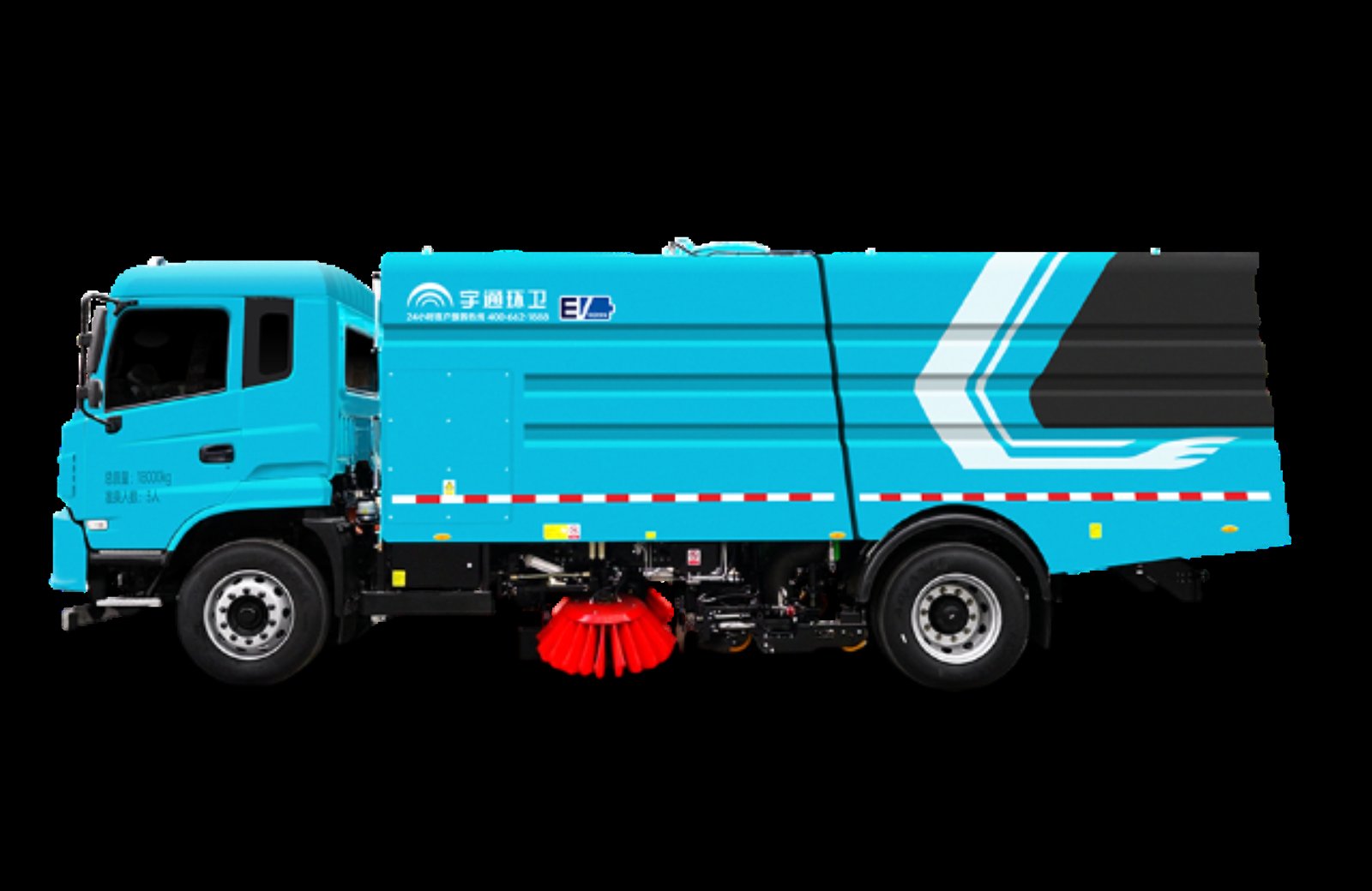 YTZ5188TXSD3BEV 18t Batarya Elektrikli Süpürge-Yıkama Kamyonu görünüm 3